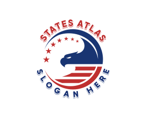 USA Political Eagle logo design