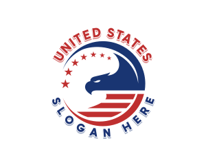 USA Political Eagle logo design