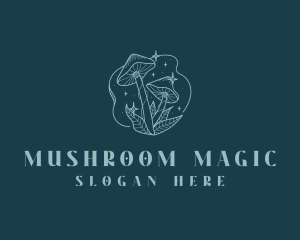 Mushroom - Fantasy Wild Mushroom logo design
