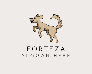 Playing Dog Pet logo design