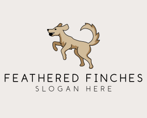 Playing Dog Pet logo design