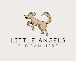 Playing Dog Pet logo design