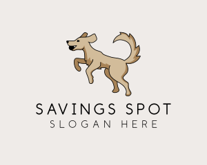 Playing Dog Pet logo design