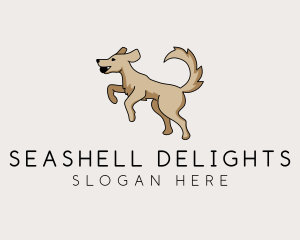 Playing Dog Pet logo design