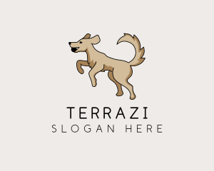 Playing Dog Pet logo design