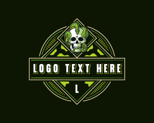 Character - Skull Snake Gaming logo design