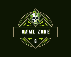 Skull Snake Gaming logo design