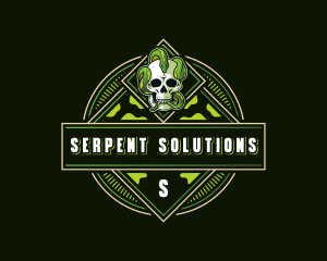 Skull Snake Gaming logo design