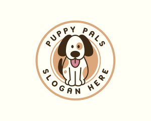 Pet Puppy Dog  logo design