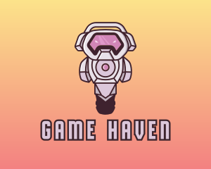 Gamer - Tech Robot Gamer logo design