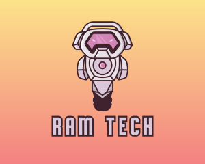 Tech Robot Gamer  logo design