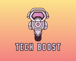 Tech Robot Gamer  logo design