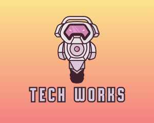 Tech Robot Gamer  logo design