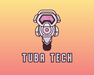 Tech Robot Gamer  logo design