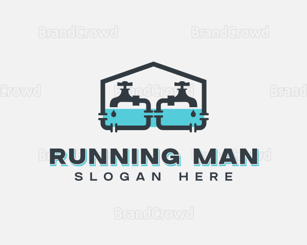 Faucet Plumbing Repair Logo