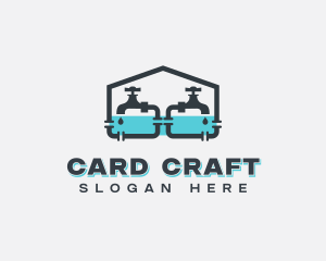 Pipefitter - Faucet Plumbing Repair logo design