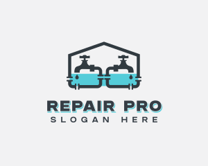 Faucet Plumbing Repair logo design