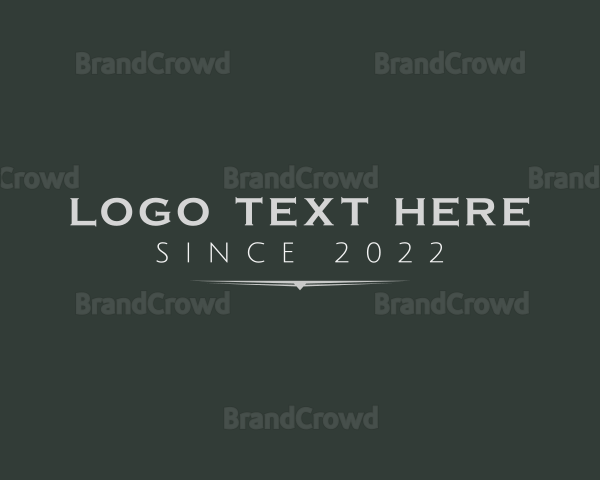 Business Brand Wordmark Logo