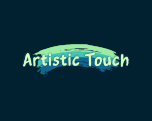 Colorful Brush Paint logo design