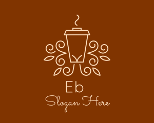 Coffee Shop - Coffee Cup Line Art logo design