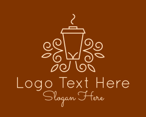 Coffee Cup Line Art Logo