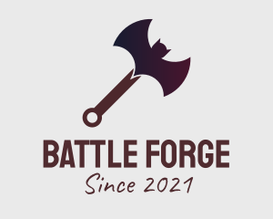 Bat Battle Axe  logo design