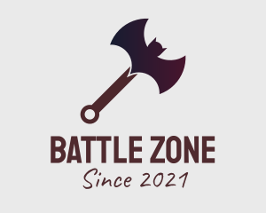 Fighting - Bat Battle Axe logo design