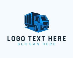Distribution - Trucking Moving Vehicle logo design