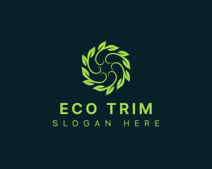 Leaves Garden Eco logo design