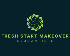 Leaves Garden Eco logo design