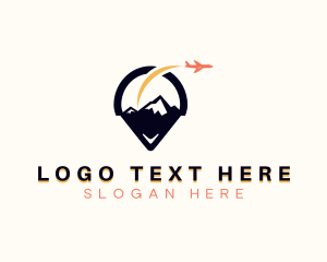 Tourist - Traveler Location Pin logo design