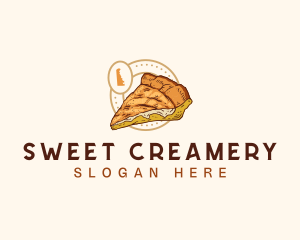 Delaware Creamy Peach Pie logo design