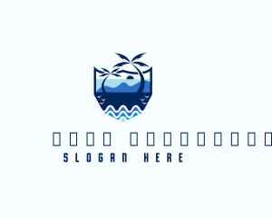 Ocean - Beach Island Getaway logo design