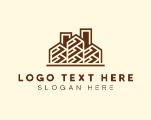 Hotel - Building Architecture Contractor logo design