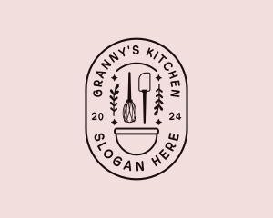 Bakery Whisk Spatula logo design