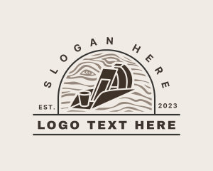 Slab - Wood Planer Carpentry logo design