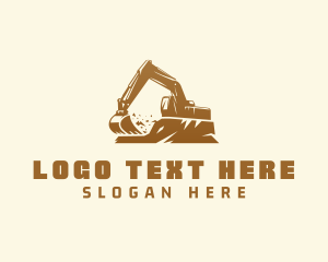 Contractor - Construction Builder Excavator logo design