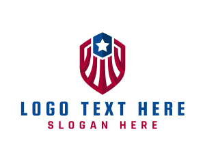 Soldier - American Protection Shield logo design