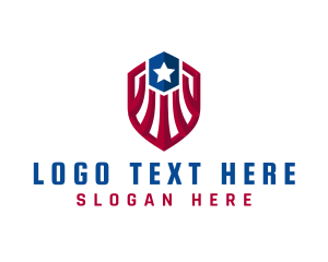 Country - American Protection Shield logo design