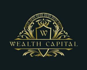 Royalty Ornament Wealth logo design