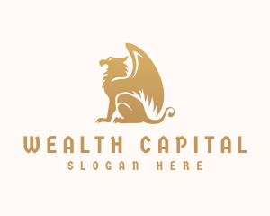 Gold Griffin Beast logo design