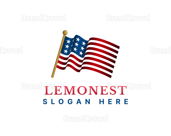 American Election Flag Logo