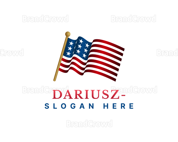 American Election Flag Logo