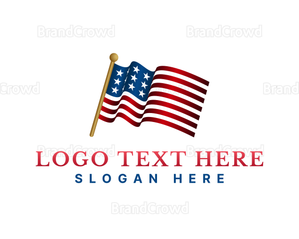 American Election Flag Logo