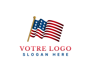 American Election Flag Logo