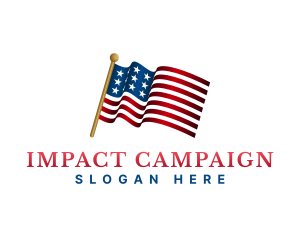 Campaign - American Election Flag logo design