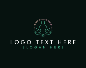 Masseuse - Meditation Yoga Fitness logo design