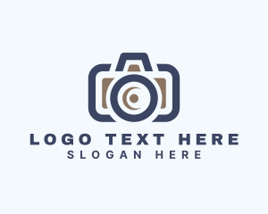 Vlogging - Camera Photo Lens logo design