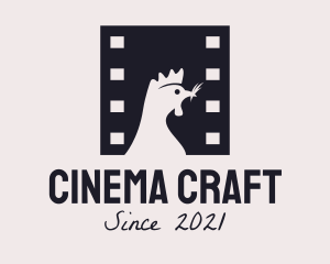 Filmmaking - Chicken Film Studio logo design