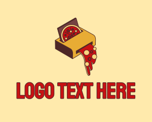 Printer - Pepperoni Pizza Printer logo design